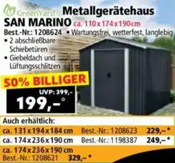 Norma GreenYard Metallgerätehaus SAN MARINO Angebot