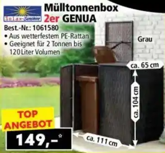 Norma Solax Sunshine Mülltonnenbox 2er GENUA Angebot
