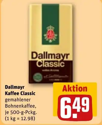 REWE Dallmayr Kaffee Classic Angebot