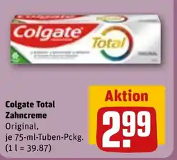 REWE Colgate Total Zahncreme Angebot