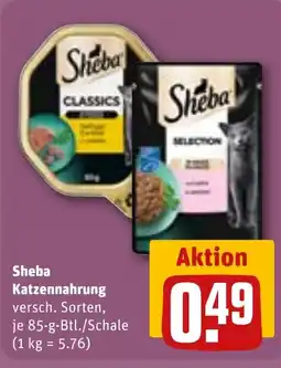REWE Sheba Katzennahrung Angebot