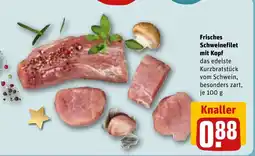 REWE Frisches Schweinefilet mit Kopf Angebot