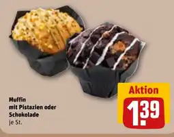 REWE Muffin mit Pistazien oder Schokolade Angebot
