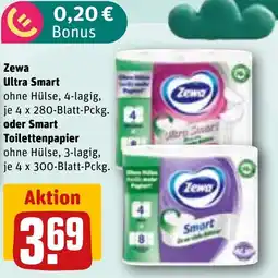 REWE Zewa Ultra Smart oder Smart Toilettenpapier Angebot