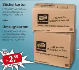 Sonderpreis Baumarkt Bücherkarton oder Umzugskarton Angebot