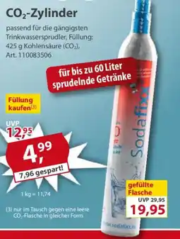 Sonderpreis Baumarkt Sodafix CO₂-Zylinder Angebot