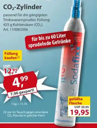 Sonderpreis Baumarkt Sodafix CO₂-Zylinder Angebot