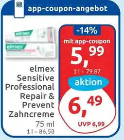 Budni elmex Sensitive Professional Repair & Prevent Zahncreme Angebot