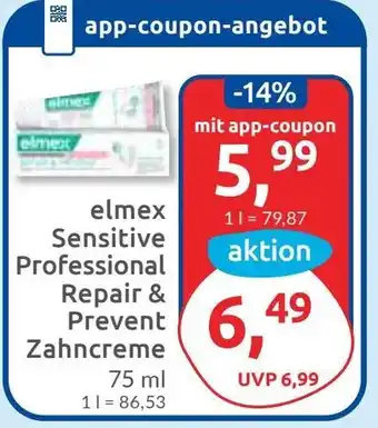 Budni elmex Sensitive Professional Repair & Prevent Zahncreme Angebot