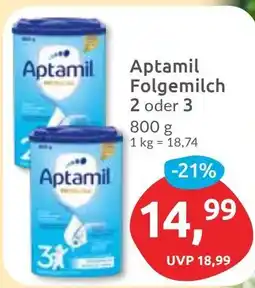 Budni Aptamil Folgemilch 2 oder 3 Angebot