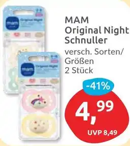 Budni MAM Original Night Schnuller Angebot