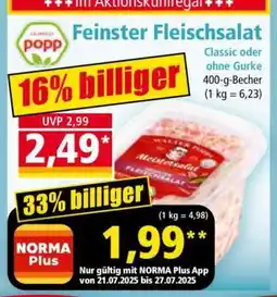 Norma Feinster Fleischsalat Angebot