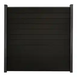 toom Baumarkt GroJa Steckzaun 'Solid' BPC schwarz 180 x 180 cm Angebot