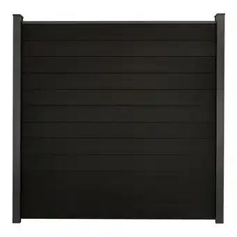 toom Baumarkt GroJa Steckzaun 'Solid' BPC schwarz 180 x 180 cm Angebot