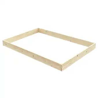 toom Baumarkt Hochbeet 120 x 9,5 x 80 cm aus Holz natur Angebot