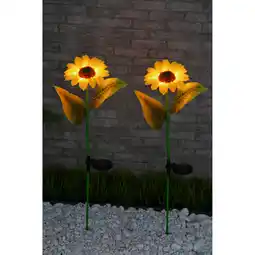 toom Baumarkt toom Gartensolarleuchte 'Sonnenblume' 74 x 15 cm 10 LEDs Angebot