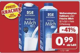 Famila Nord Ost Weihenstephan Haltbare oder Frische Milch Angebot