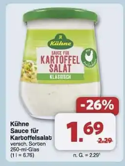 Famila Nord Ost Kühne Sauce für Kartoffelsalat Angebot