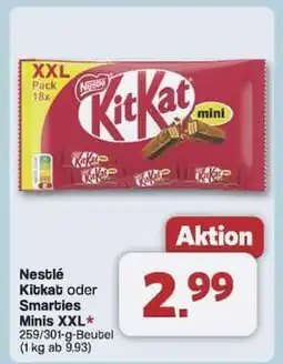 Famila Nord Ost Nestlé KitKat oder Smarties Minis XXL Angebot
