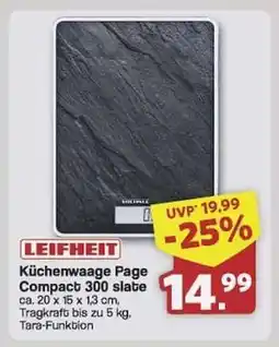 Famila Nord Ost LEIFHEIT Küchenwaage Page Compact 300 slate Angebot