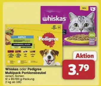 Famila Nord Ost Whiskas oder Pedigree Multipack Portionsbeutel Angebot