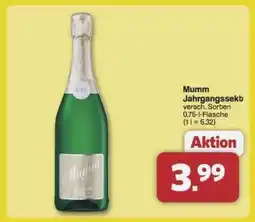 Famila Nord Ost Mumm Jahrgangssekt Angebot
