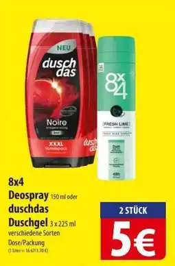 Famila Nord Ost 8x4 Deospray oder duschdas Duschgel Angebot