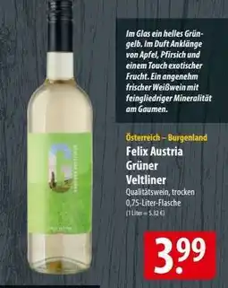 Famila Nord Ost Felix Austria Grüner Veltliner Angebot