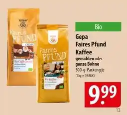 Famila Nord Ost Gepa Faires Pfund Kaffee Angebot