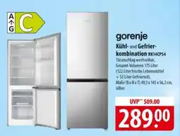 Famila Nord Ost Gorenje Kühl- und Gefrierkombination RK14CPS4 Angebot