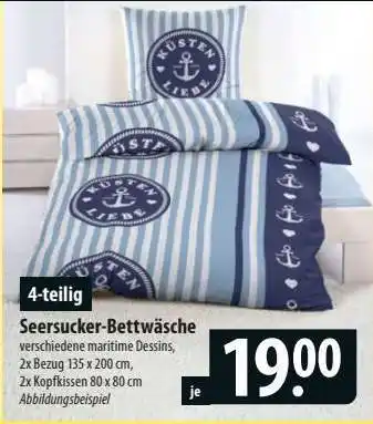 Famila Nord Ost Seersucker Bettwäsche Angebot