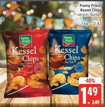 Edeka funny-frisch Kessel- Chips Angebot