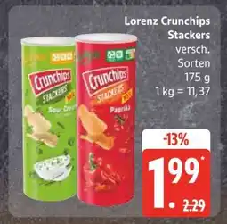 Edeka Lorenz Crunchips Stackers Angebot