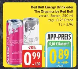 Edeka Red Bull Energy Drink oder The Organics by Red Bull Angebot