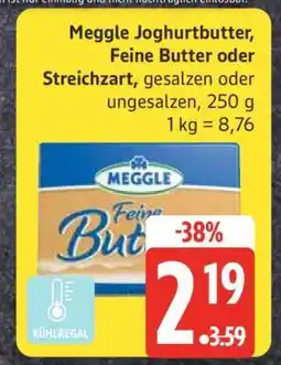 Edeka Meggle Joghurtbutter Feine Butter oder Streichzart Angebot