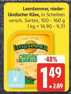 Edeka Leerdammer niederländischer Käse Angebot