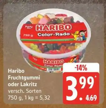 Edeka Haribo Fruchtgummi oder Lakritz Angebot
