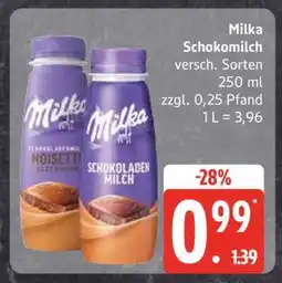 Edeka Milka Schokomilch Angebot