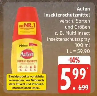 Edeka Autan Insektenschutzmittel Angebot