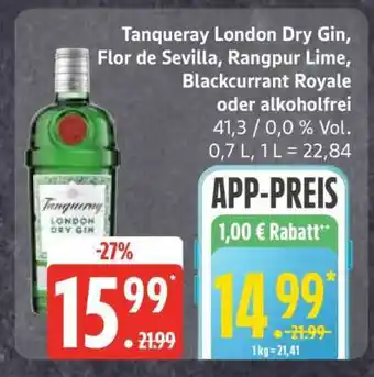 Edeka Tanqueray London Dry Gin Angebot