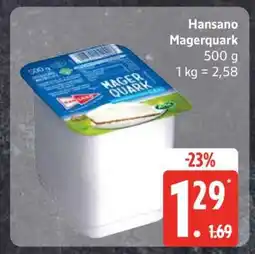 Edeka Hansano Magerquark Angebot