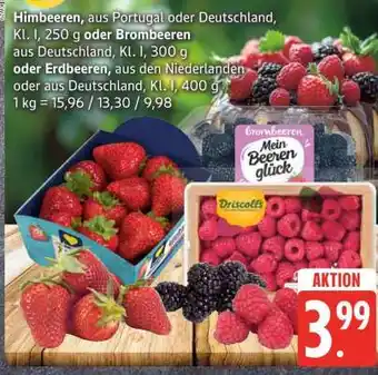 Edeka Himbeeren, Brombeeren oder Erdbeeren Angebot