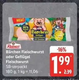 Edeka Bärchen Fleischwurst oder Geflügel Fleischwurst Angebot