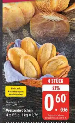 Edeka Weizenbrötchen Angebot