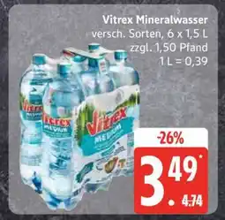 Edeka Vitrex Mineralwasser Angebot