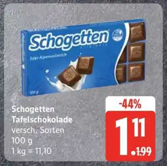 Edeka Schogetten Tafelschokolade Angebot