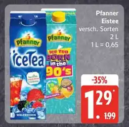 Edeka Pfanner Eistee Angebot