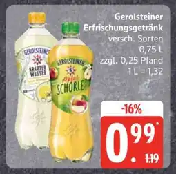 Edeka Gerolsteiner Erfrischungsgetränk Angebot