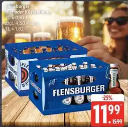 Edeka Flensburger Bier oder Küstenlimos Angebot
