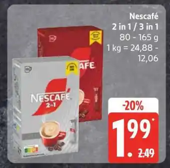 Edeka Nescafé 2 in 1 / 3 in 1 Angebot